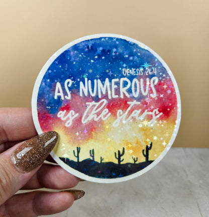 As Numerous as the Stars Sticker