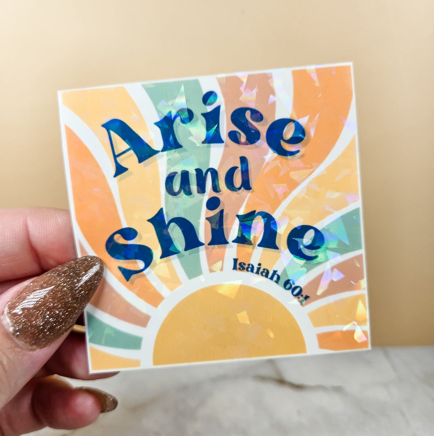 Arise and Shine Sun Sticker