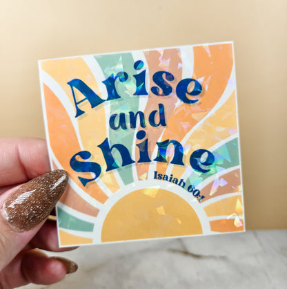 Arise and Shine Sun Sticker