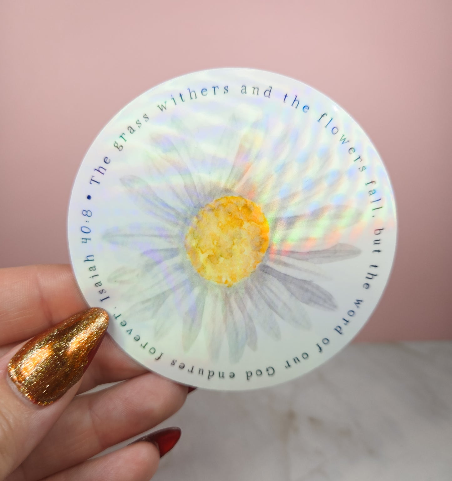 The Word Daisy Sticker