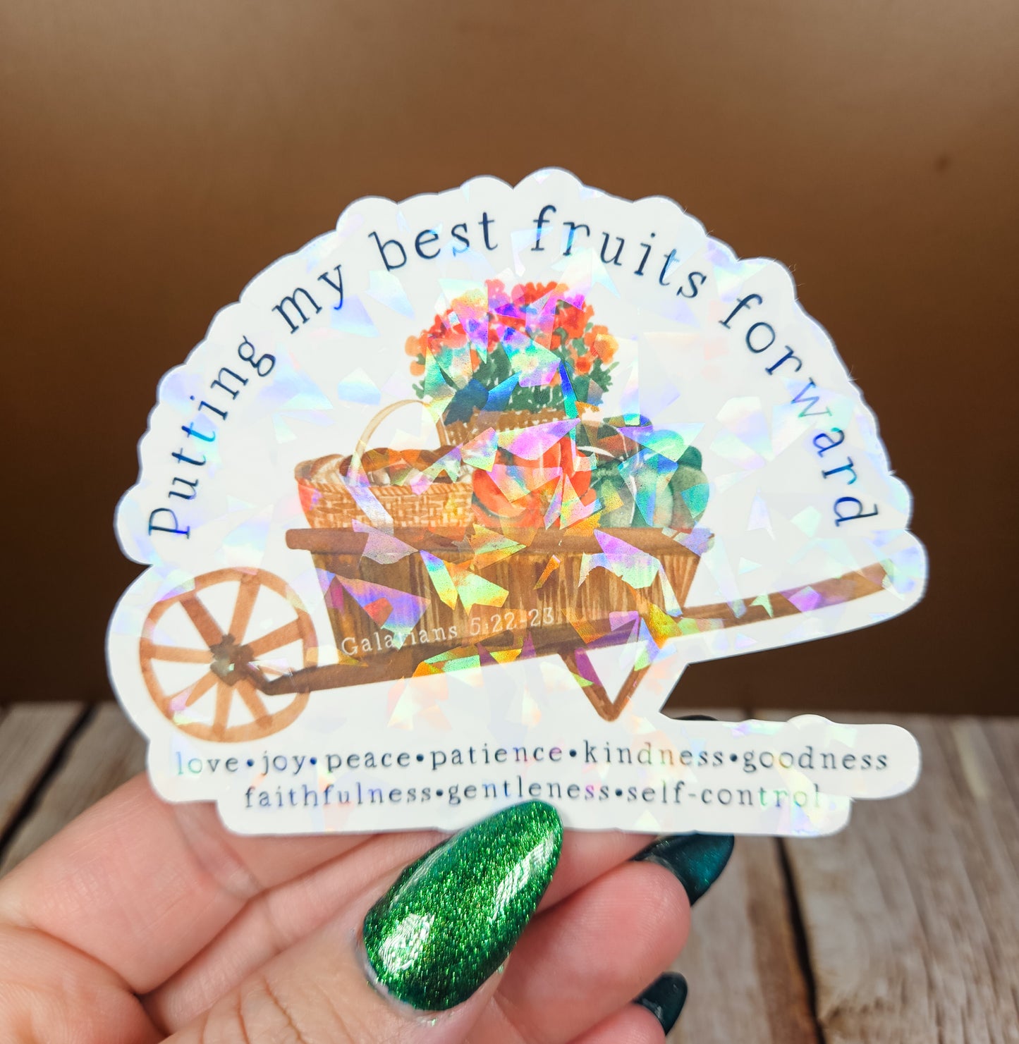 Best Fruits Forward Wheelbarrow Sticker