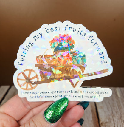 Best Fruits Forward Wheelbarrow Sticker