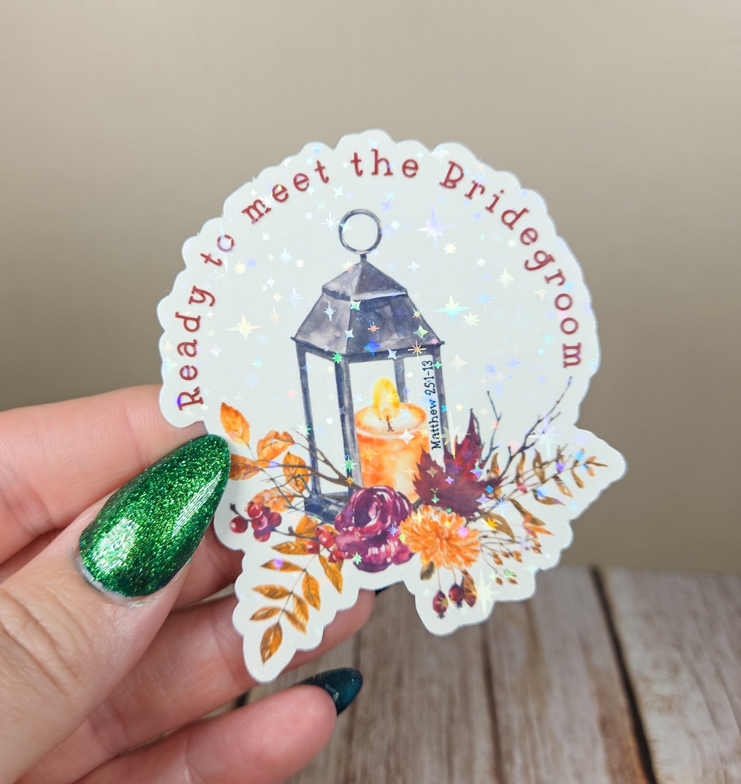 Ready to Meet the Bridegroom Sticker