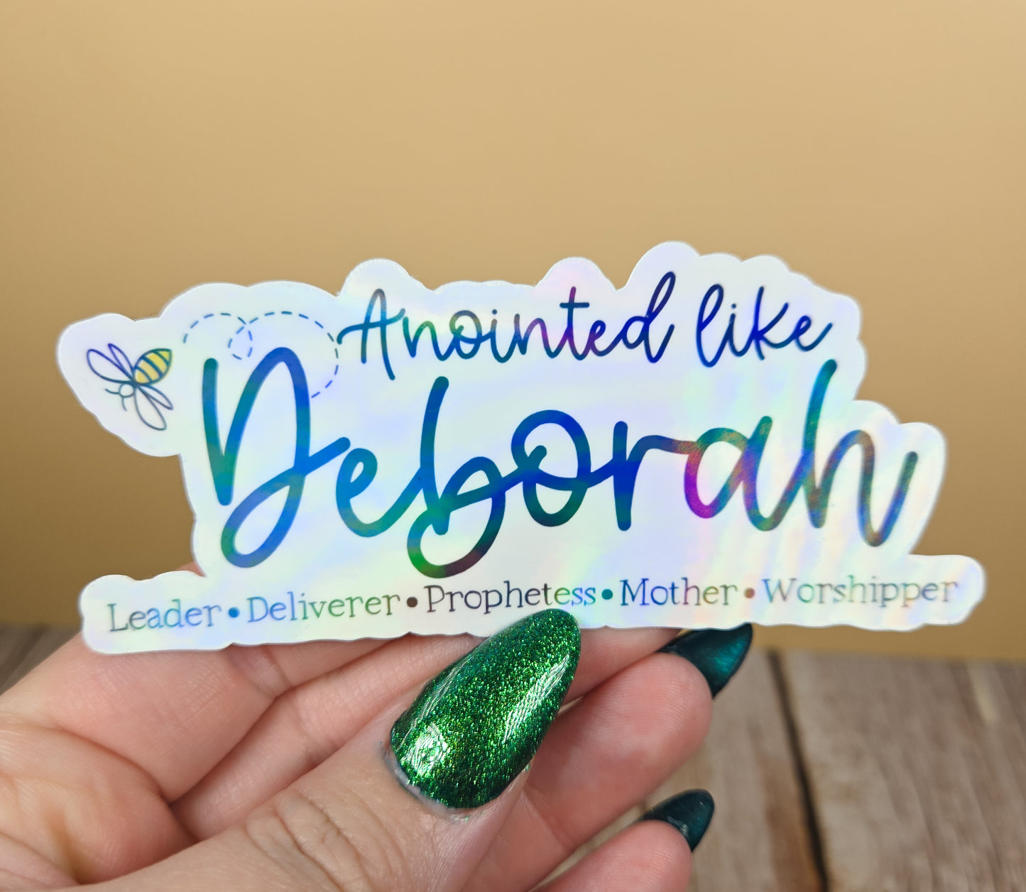 Anointed like Deborah Bee Sticker