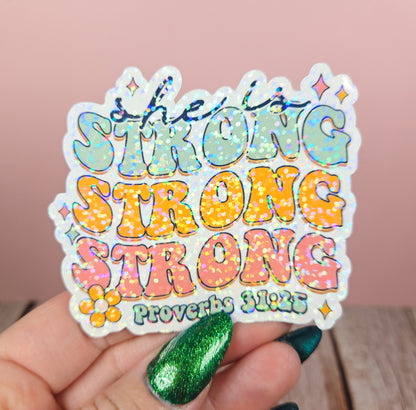 She is Strong Sticker