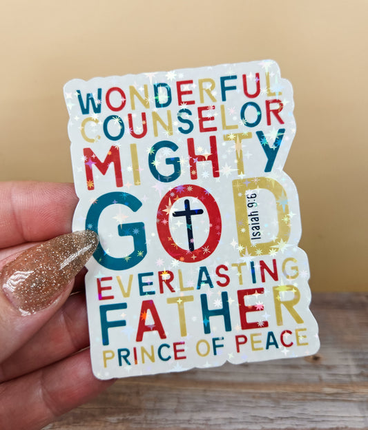 Christmas Isaiah 9:6 Sticker