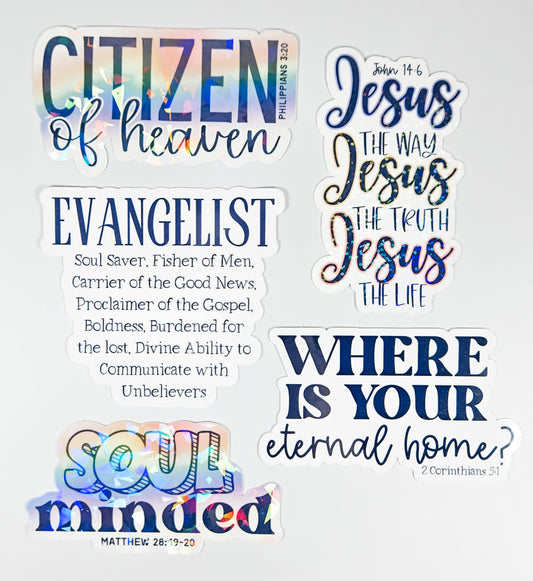 $5 Bundle 5pk Stickers #49