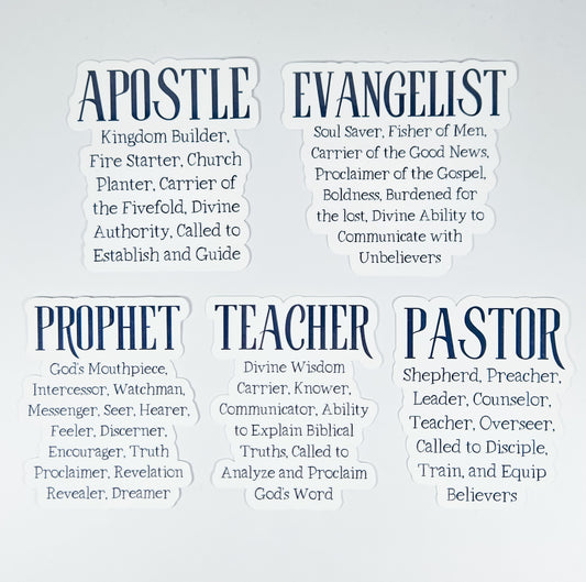 $5 Bundle 5pk Stickers #51