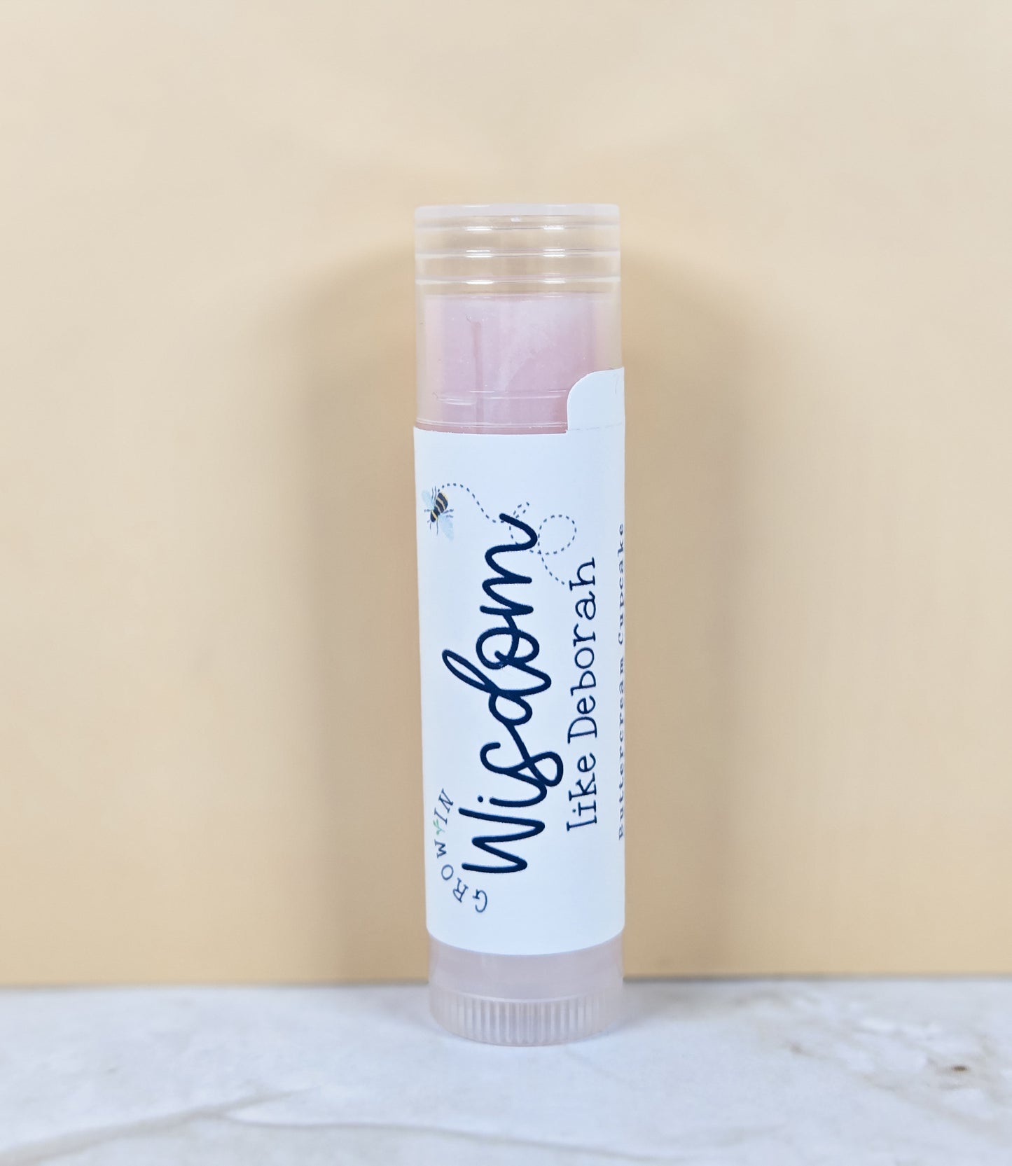 Grow in Wisdom like Deborah Buttercream Cupcake Lip Balm