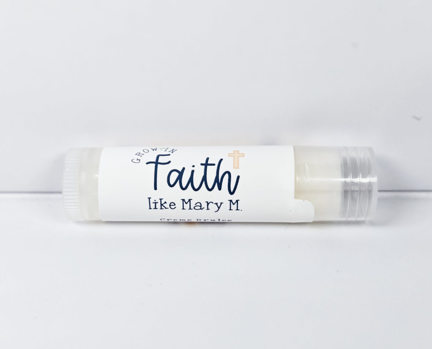 Grow in Faith like Mary M Creme Brulee Lip Balm