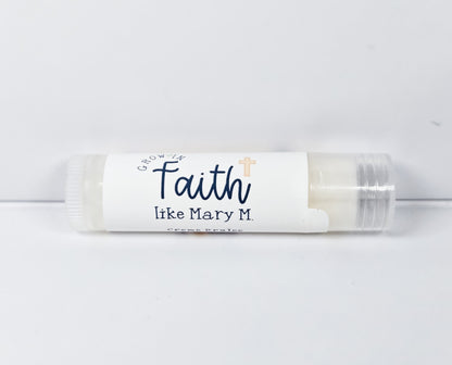 Grow in Faith like Mary M Creme Brulee Lip Balm