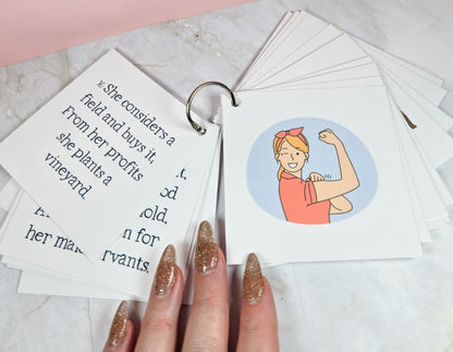 Proverbs 31 Virtuous Woman Scripture Memorization Cards