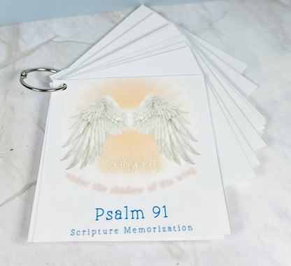 Psalm 91 Covered Scripture Memorization Cards