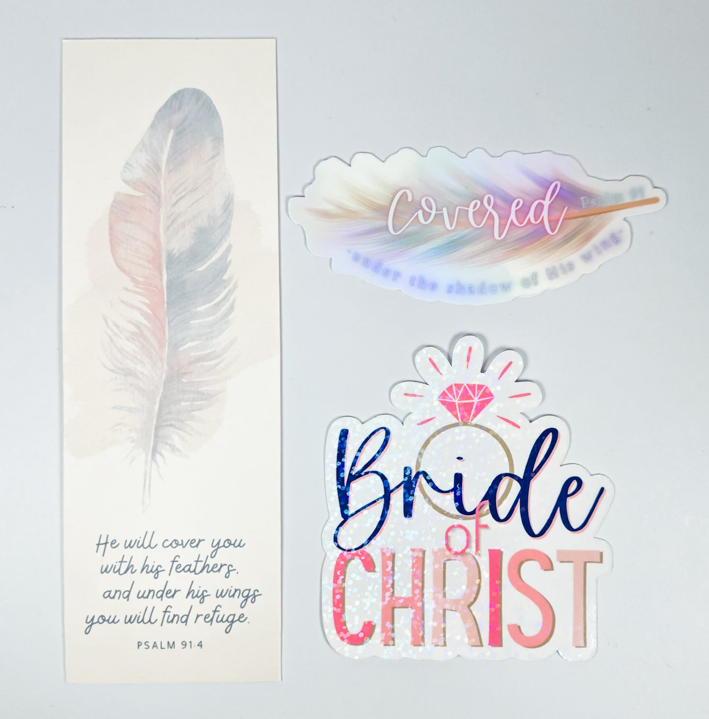 $5 Bundle Bookmark + 2pk Stickers #59
