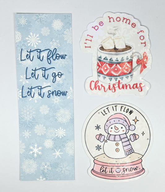 $5 Bundle Bookmark + 2pk Stickers #63