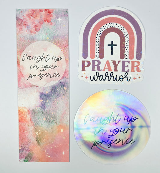 $5 Bundle Bookmark + 2pk Stickers #68