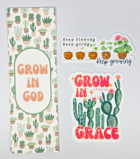 $5 Bundle Bookmark + 2pk Stickers #69