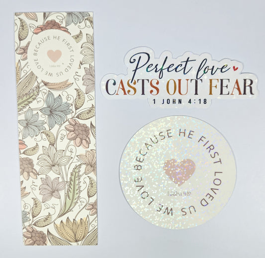 $5 Bundle Bookmark + 2pk Stickers #73