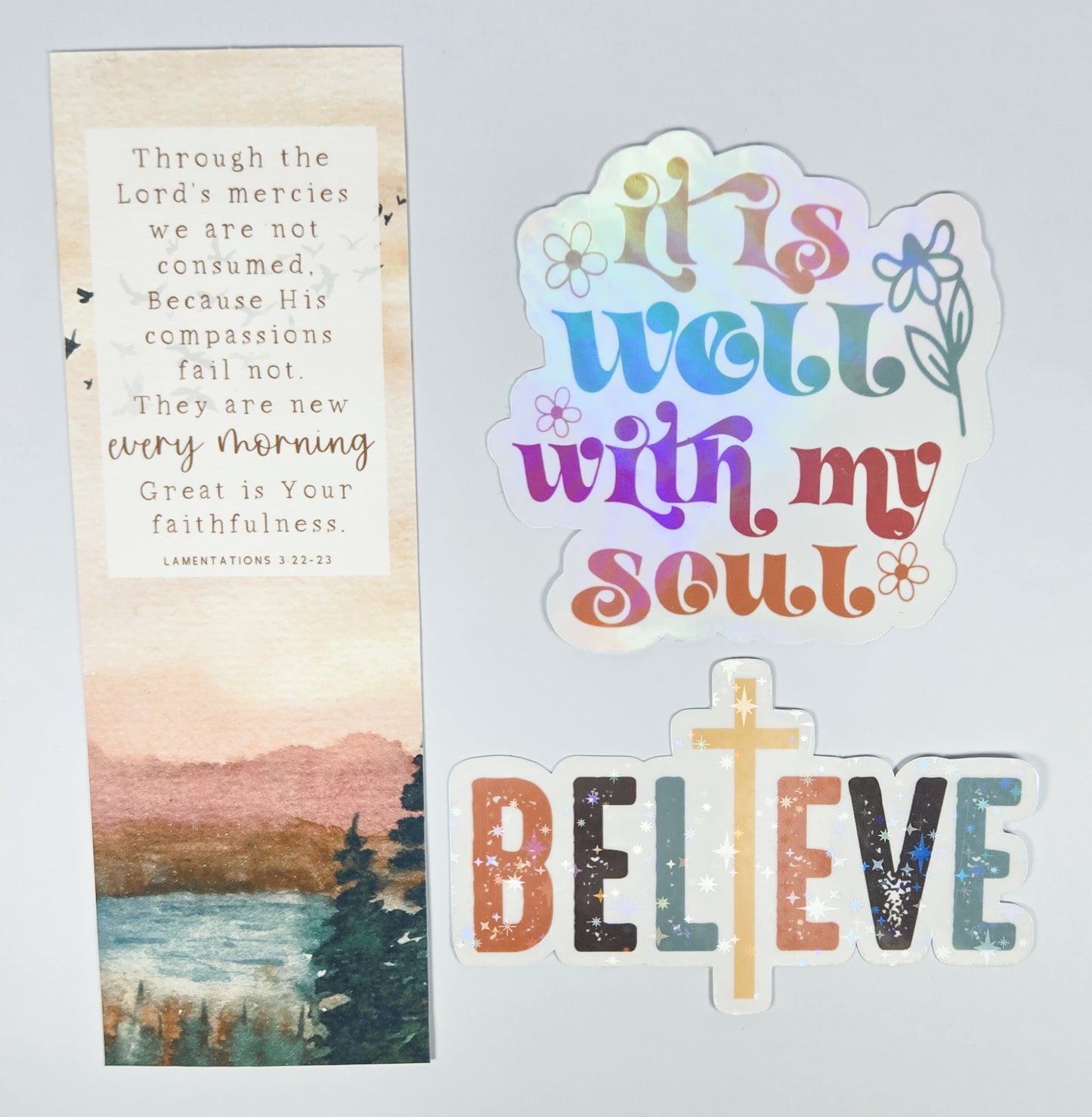 $5 Bundle Bookmark + 2pk Stickers #74