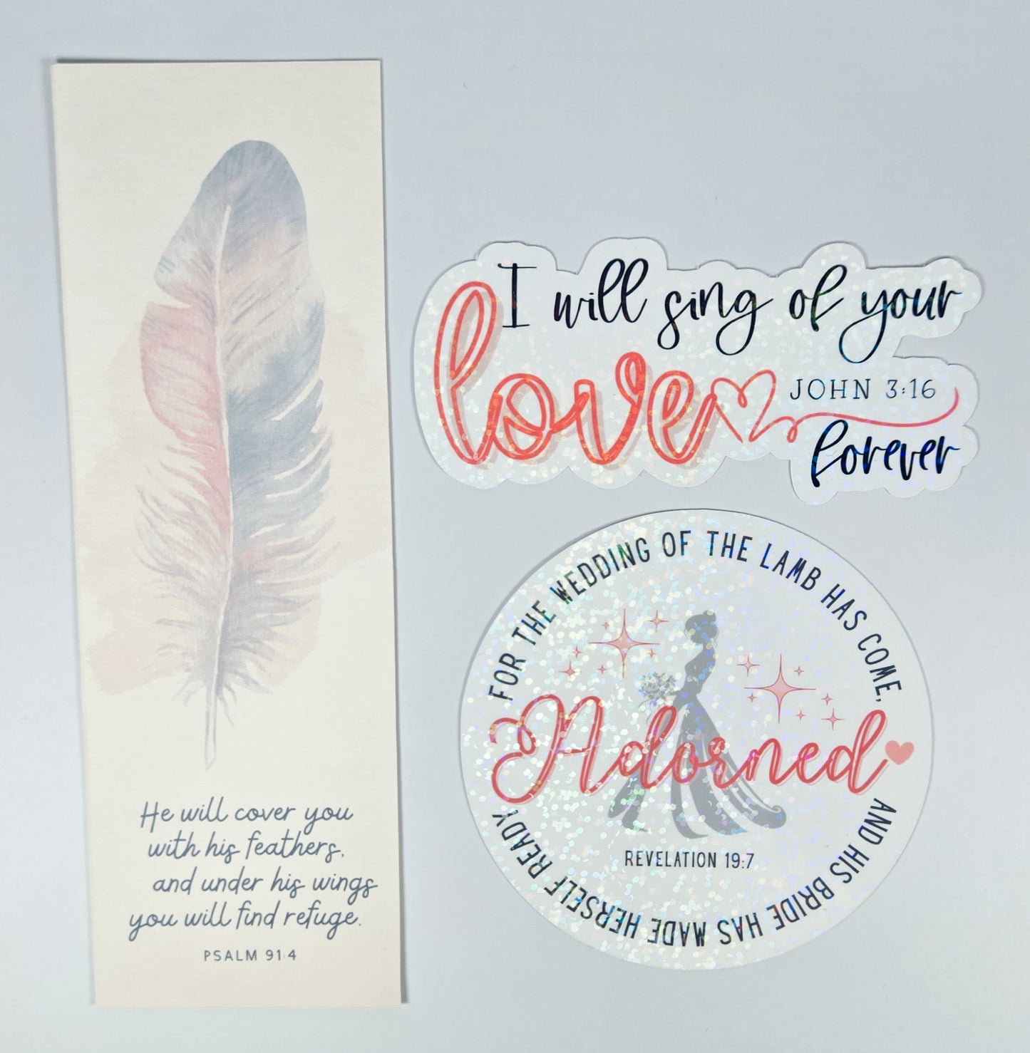 $5 Bundle Bookmark + 2pk Stickers #79