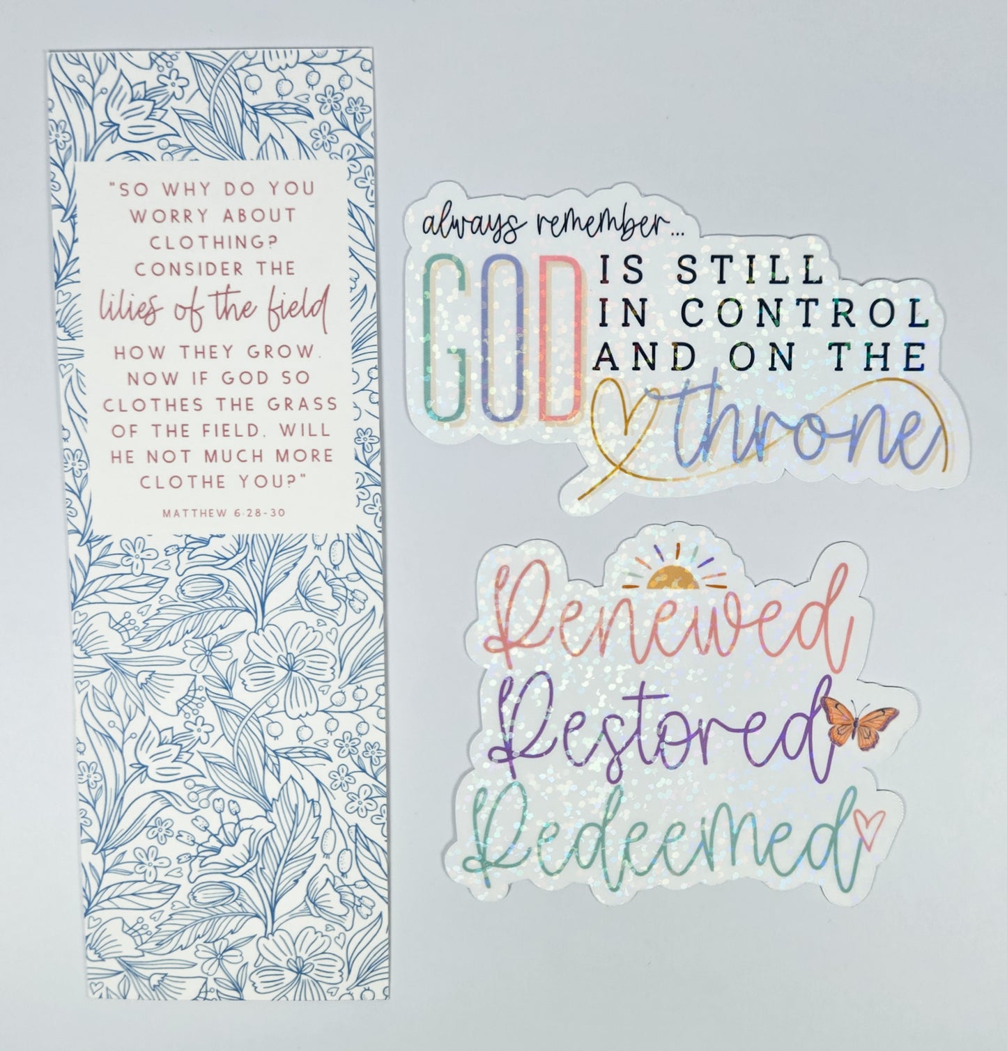 $5 Bundle Bookmark + 2pk Stickers #81