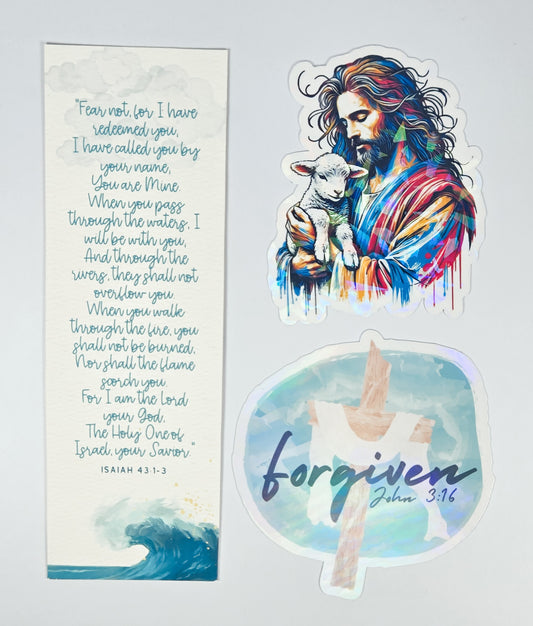 $5 Bundle Bookmark + 2pk Stickers #87