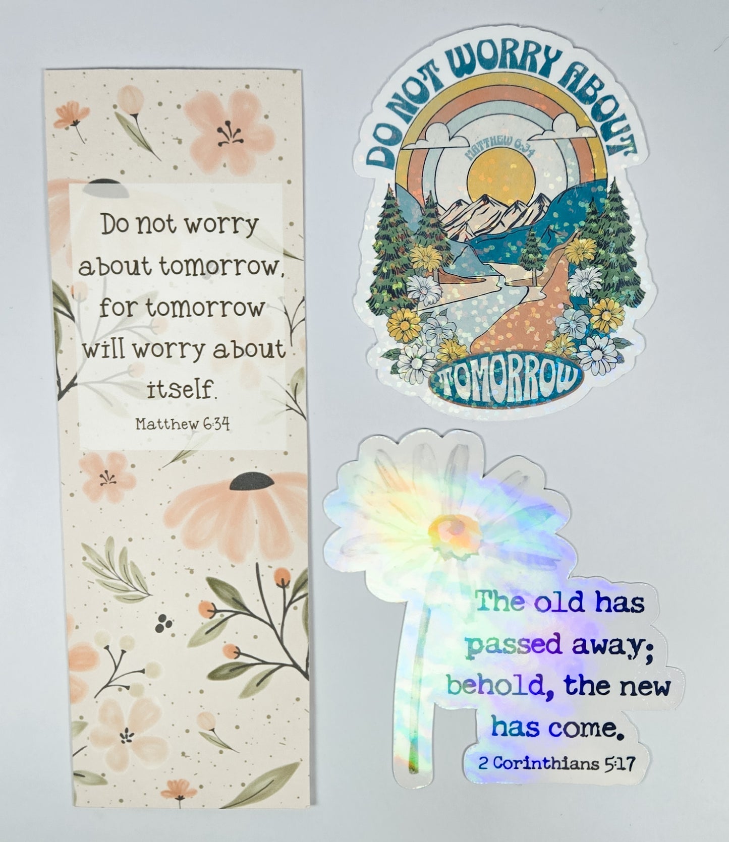 $5 Bundle Bookmark + 2pk Stickers #89