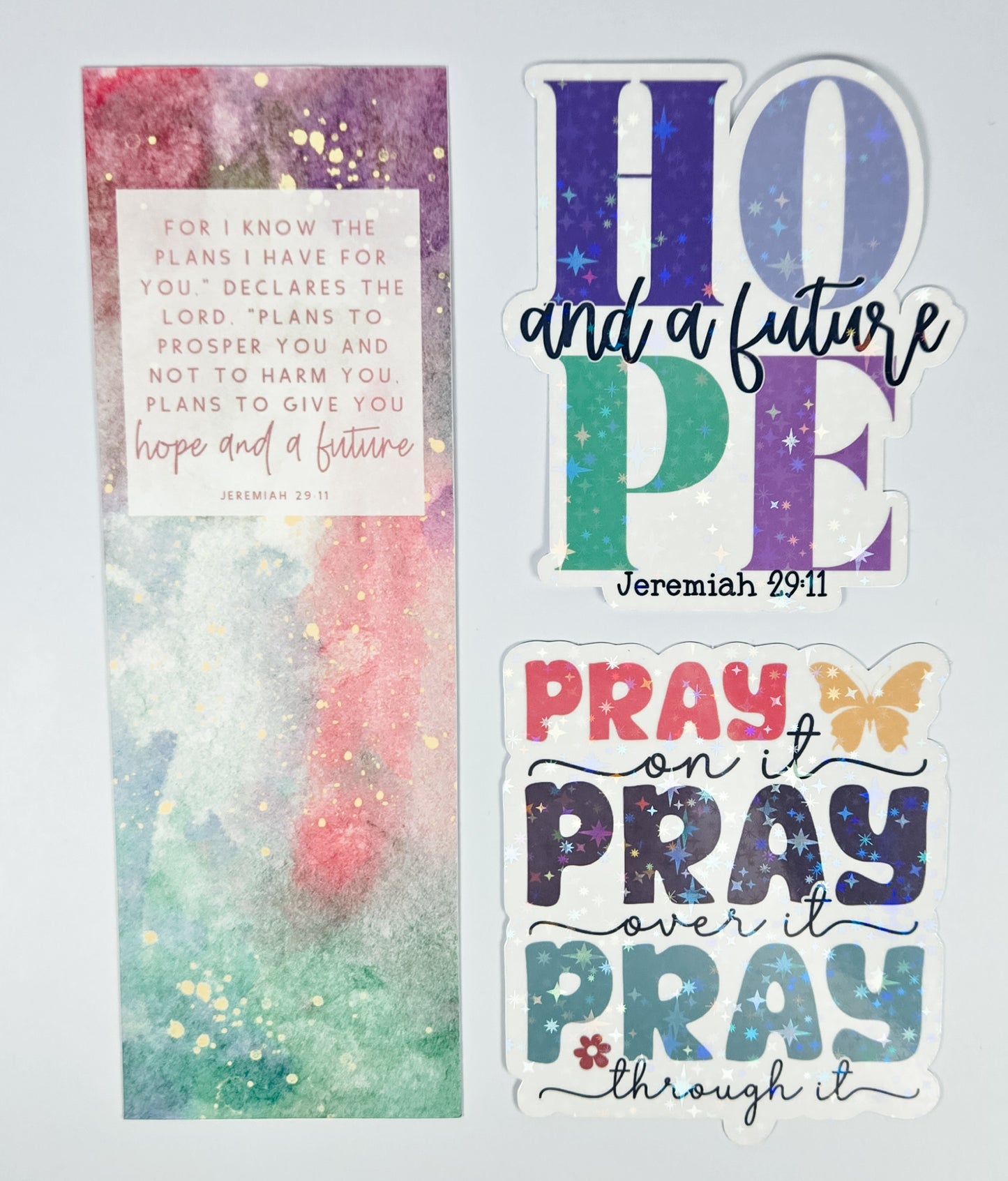 $5 Bundle Bookmark + 2pk Stickers #92