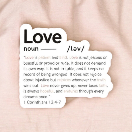 1 Corinthians Love Sticker