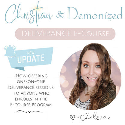 Christian & Demonized Deliverance Workbook E-Course