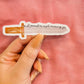 Psalm 91 He Will Command His Angels Sword Sticker