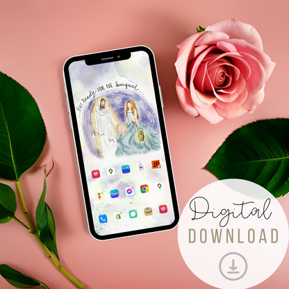 Bride of Christ Phone Background Digital Download