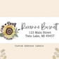 Core Group Sunflower Custom Address Return Labels - 30ea