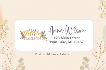 Fresh Manna Custom Address Return Labels - 30ea