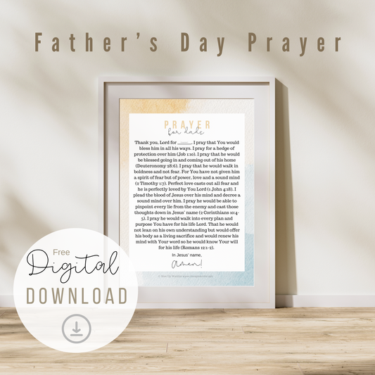 Prayer for Dads Digital Download
