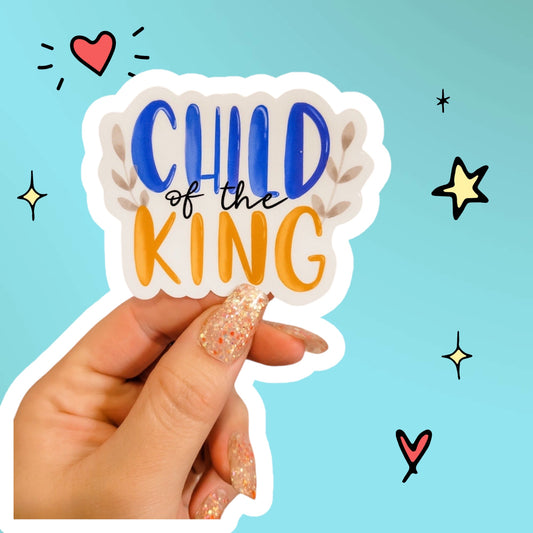 Boy's Child of the King Christian Sticker