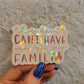 Holographic The devil can't have me or my family sticker