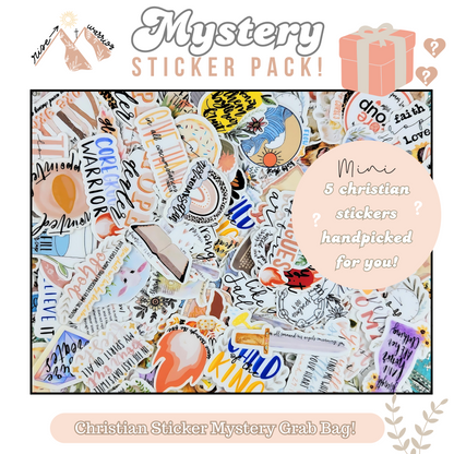 Mystery Sticker Pack - 5 Mini Size Stickers