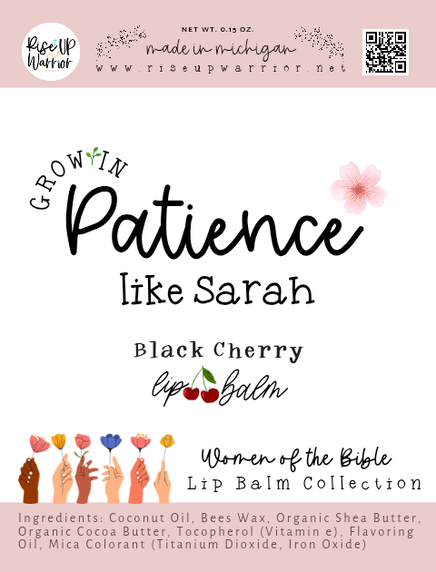 Grow in Patience like Sarah Black Cherry Lip Balm