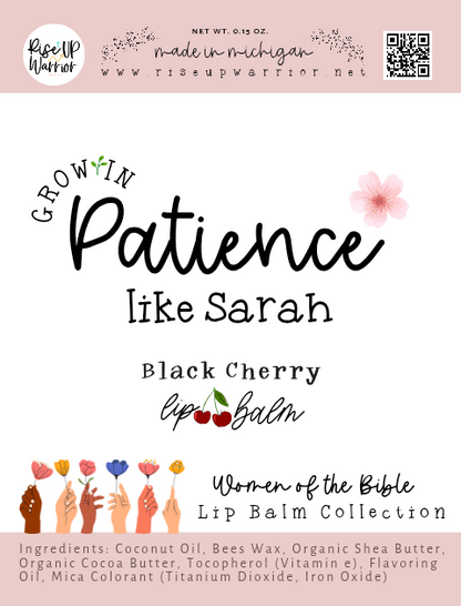 Grow in Patience like Sarah Black Cherry Lip Balm