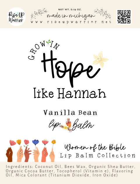 Grow in Hope like Hannah Vanilla Bean Lip Balm