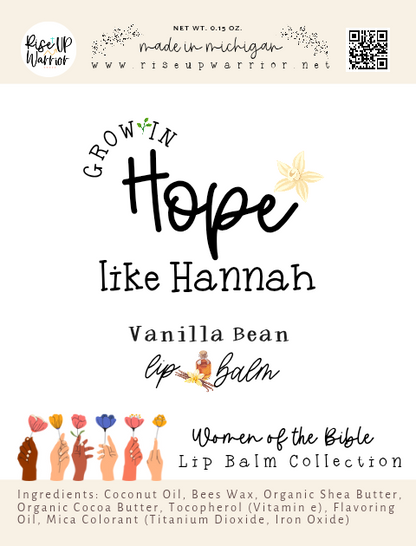 Grow in Hope like Hannah Vanilla Bean Lip Balm