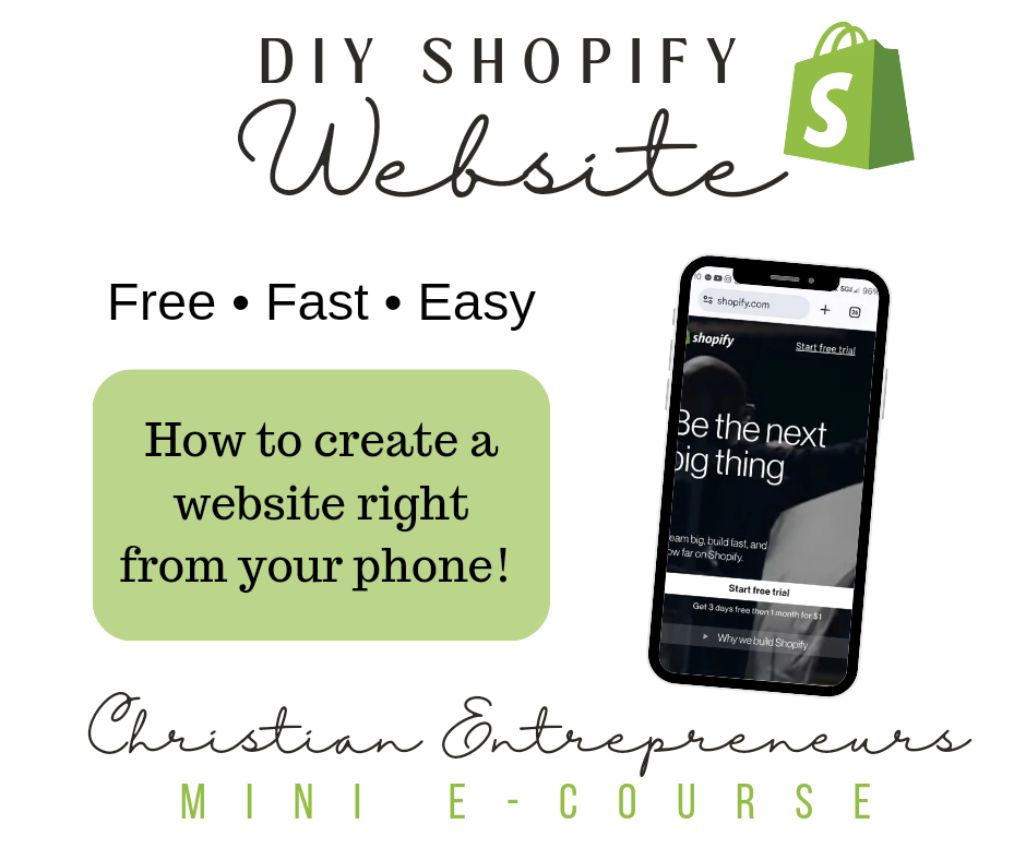 DIY Shopify Website Mini E-Course