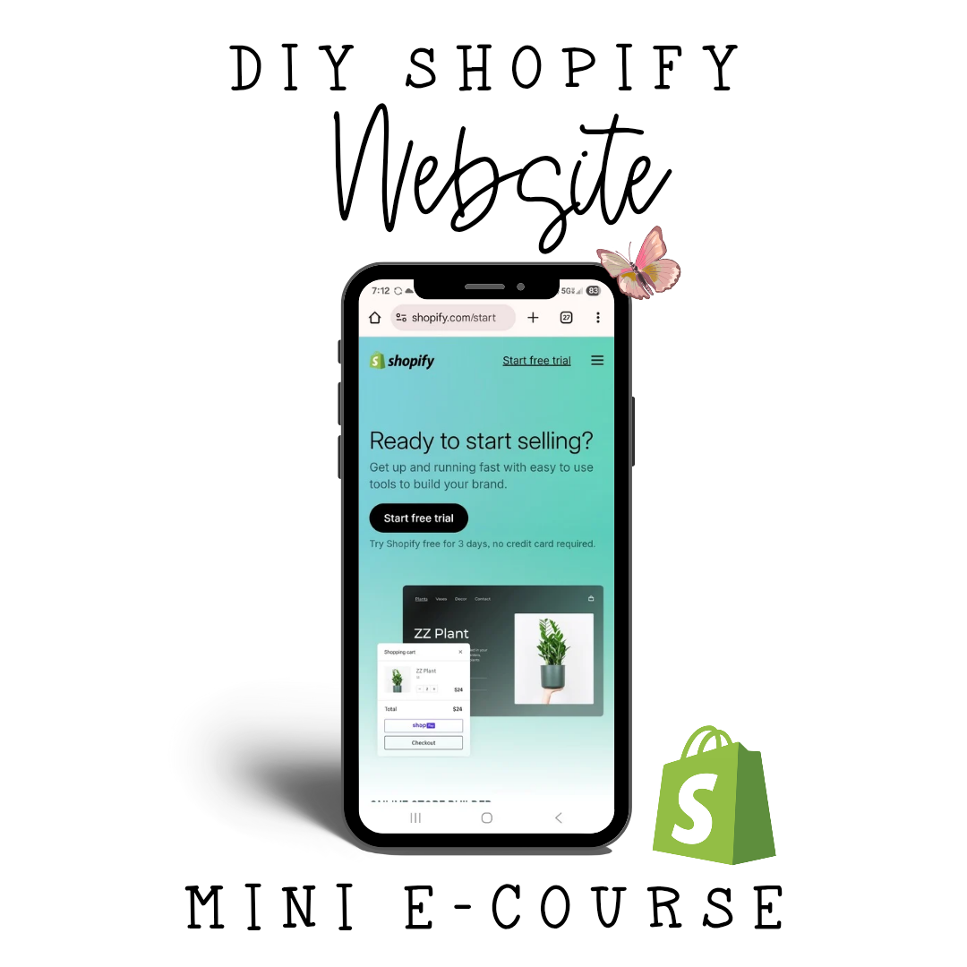 DIY Shopify Website Mini E-Course