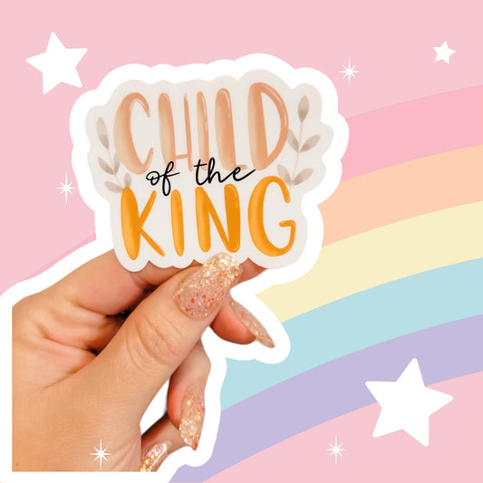 Girl's Child of the King Christian Sticker