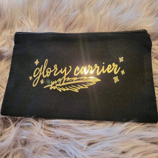 Glory Carrier Black Canvas Pouch