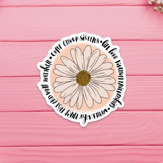 Core Group Sisters Floral Sticker