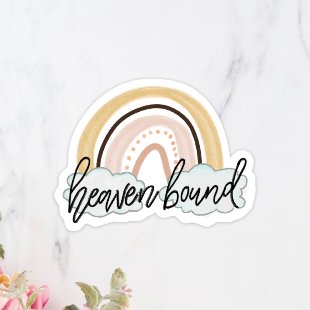 Heaven Bound Rainbow Sticker