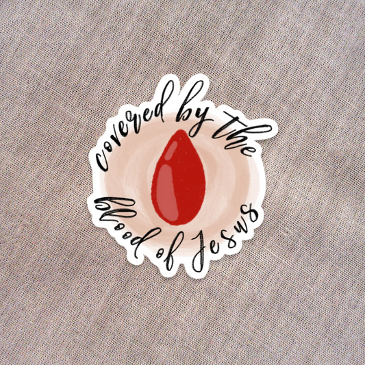 Covered by the Blood Sticker