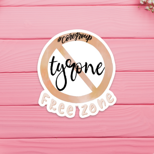 Core Group Tyrone Free Zone Sticker